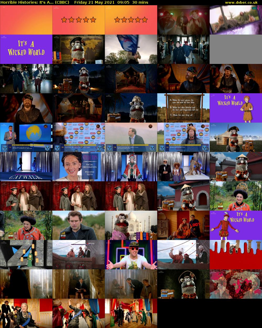 Horrible Histories: It's A... (CBBC) Friday 21 May 2021 09:05 - 09:35