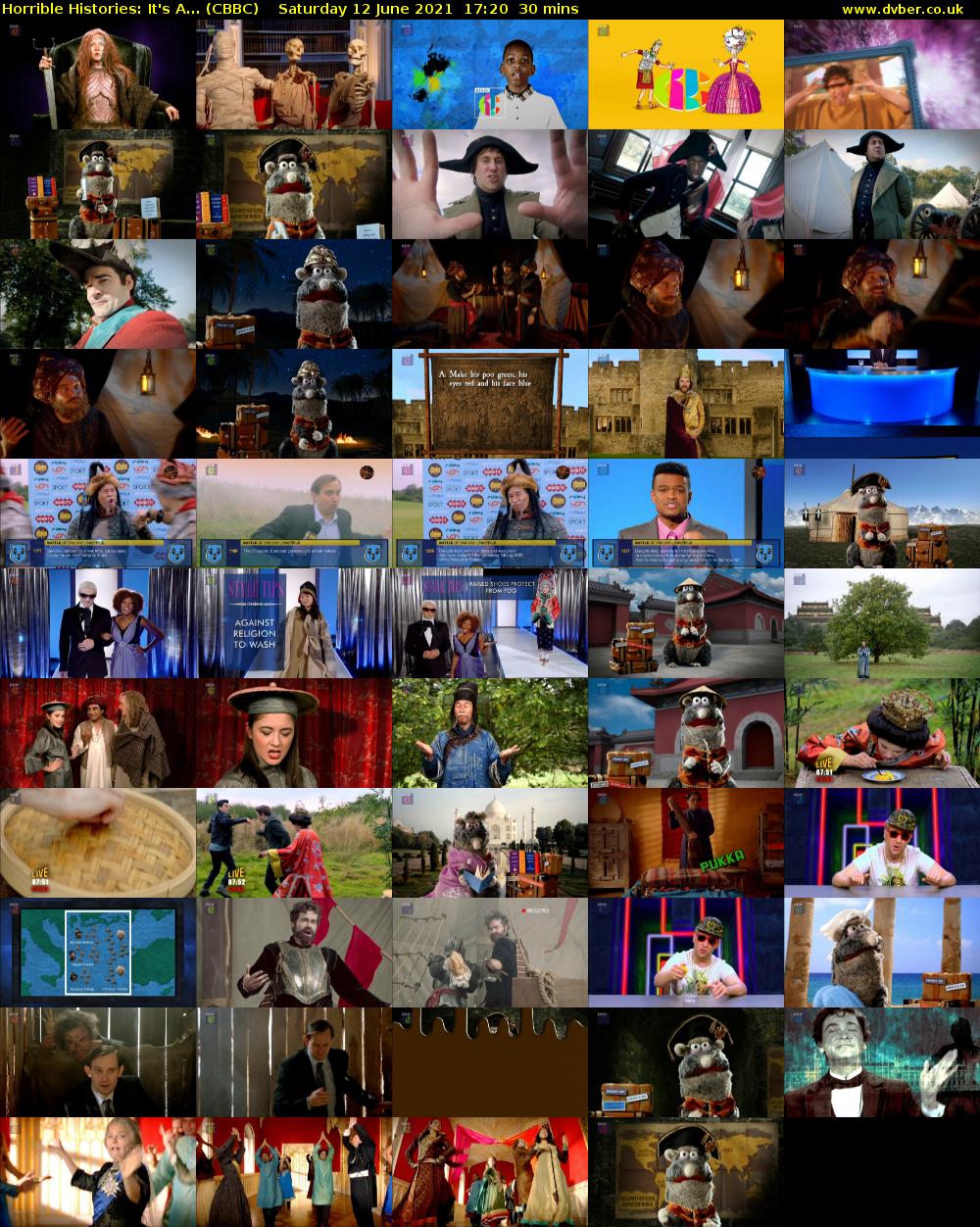 Horrible Histories: It's A... (CBBC) Saturday 12 June 2021 17:20 - 17:50