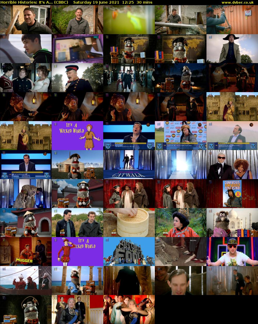 Horrible Histories: It's A... (CBBC) Saturday 19 June 2021 12:25 - 12:55