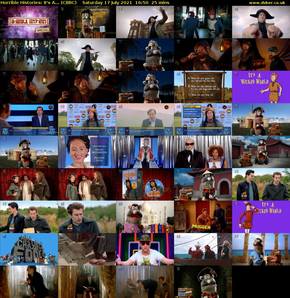 Horrible Histories: It's A... (CBBC) Saturday 17 July 2021 16:50 - 17:15