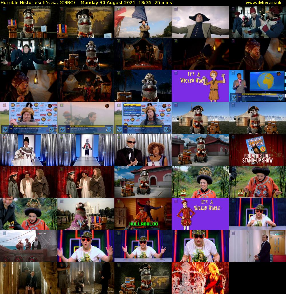 Horrible Histories: It's A... (CBBC) Monday 30 August 2021 18:35 - 19:00