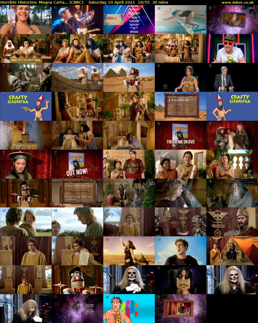 Horrible Histories: Magna Carta... (CBBC) Saturday 10 April 2021 16:55 - 17:25