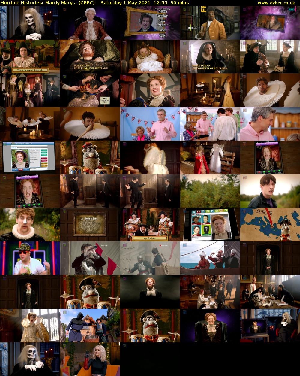 Horrible Histories: Mardy Mary... (CBBC) Saturday 1 May 2021 12:55 - 13:25