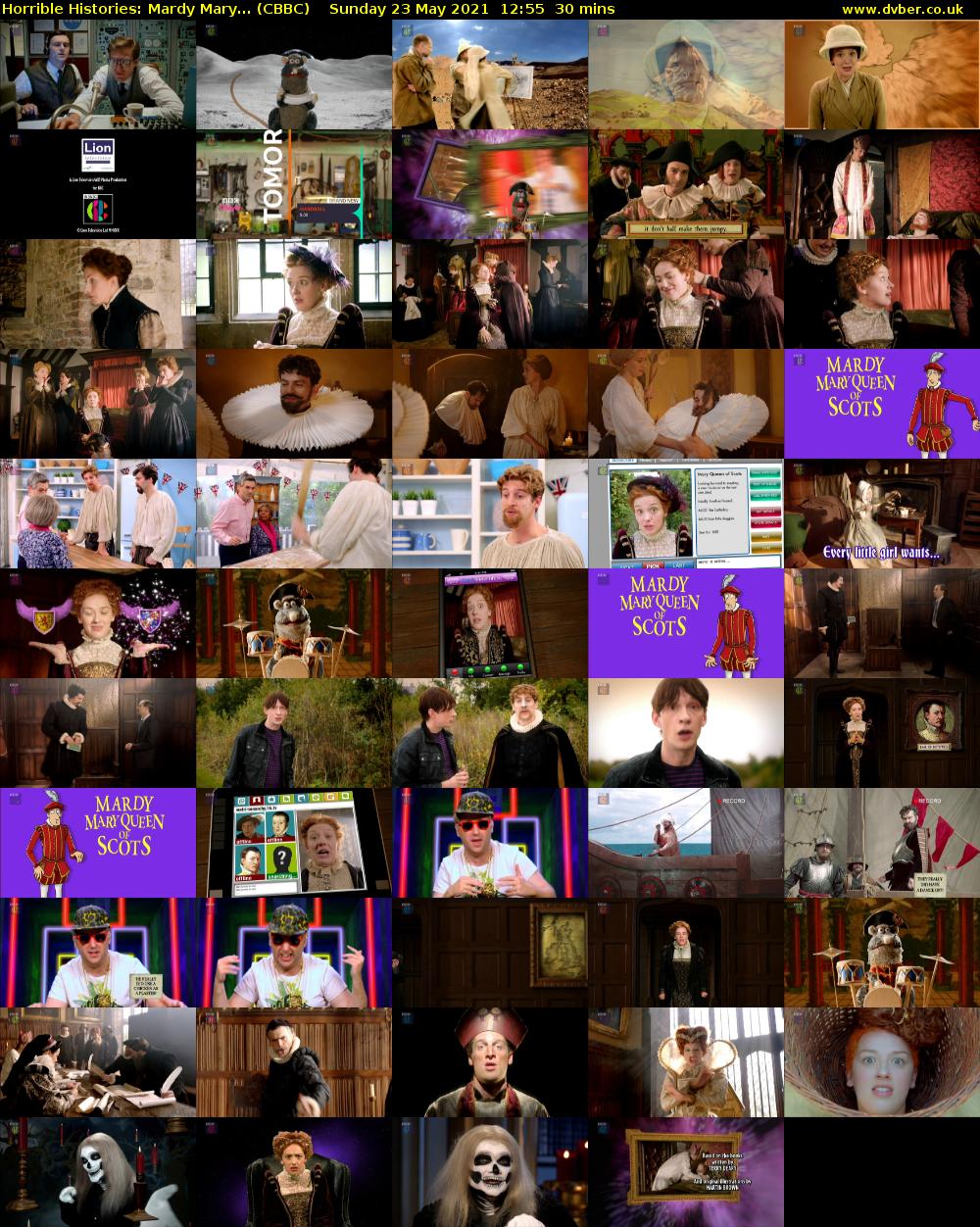 Horrible Histories: Mardy Mary... (CBBC) Sunday 23 May 2021 12:55 - 13:25