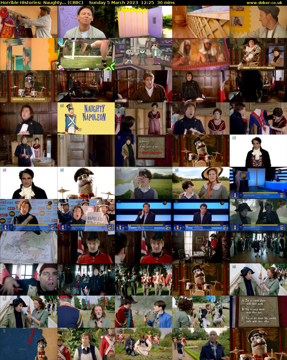 Horrible Histories: Naughty... (CBBC) Sunday 5 March 2023 12:25 - 12:55