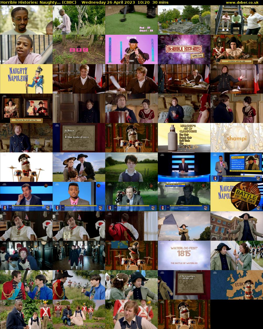 Horrible Histories: Naughty... (CBBC) Wednesday 26 April 2023 10:20 - 10:50