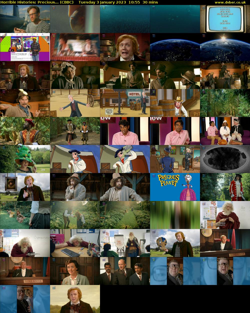 Horrible Histories: Precious... (CBBC) Tuesday 3 January 2023 10:55 - 11:25