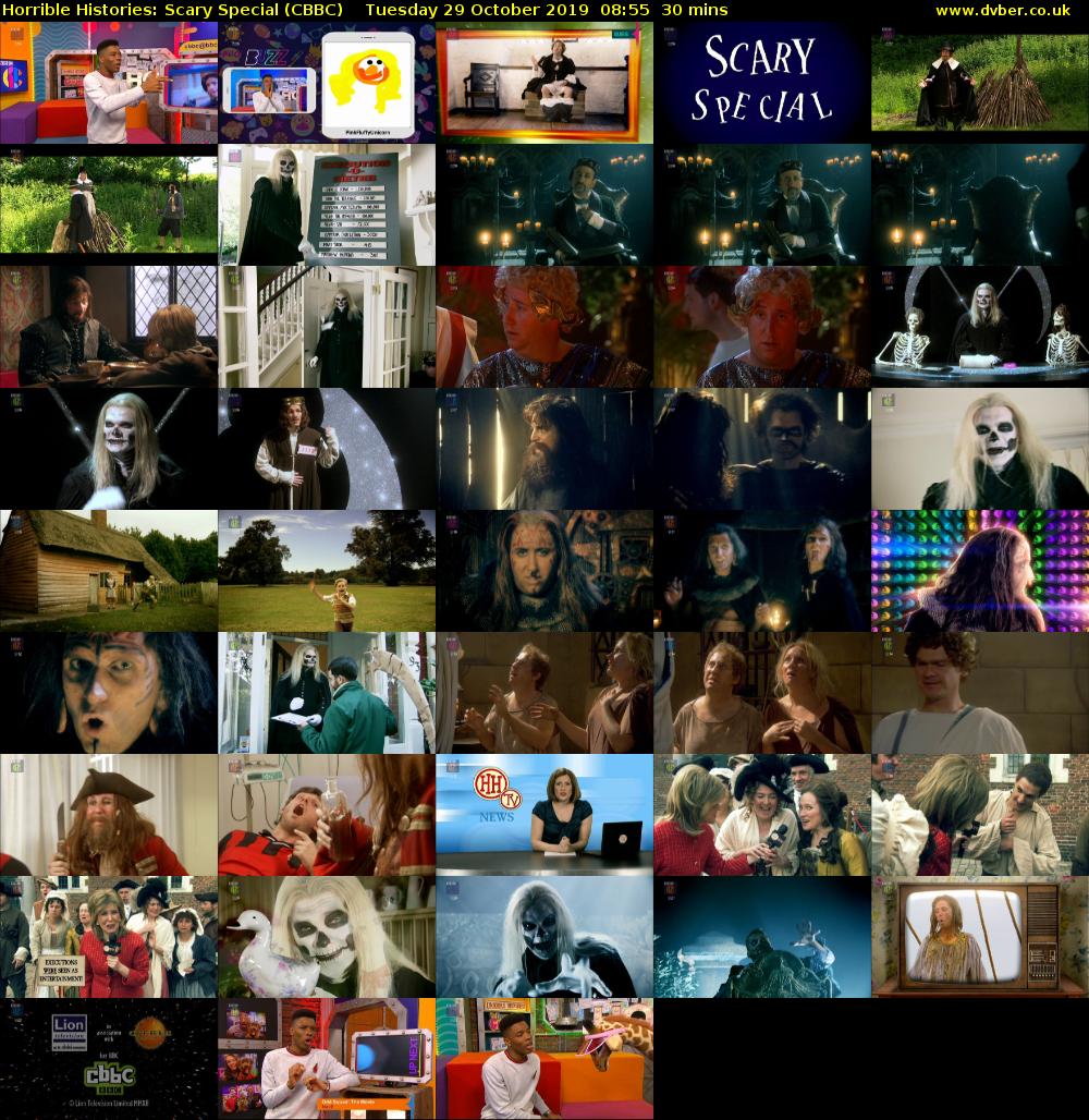 Horrible Histories: Scary Special (CBBC) Tuesday 29 October 2019 08:55 - 09:25