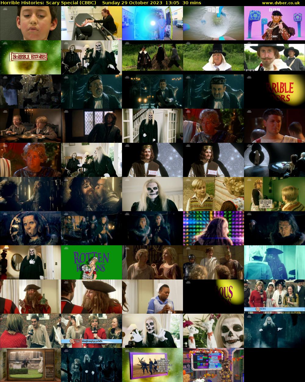 Horrible Histories: Scary Special (CBBC) Sunday 29 October 2023 13:05 - 13:35