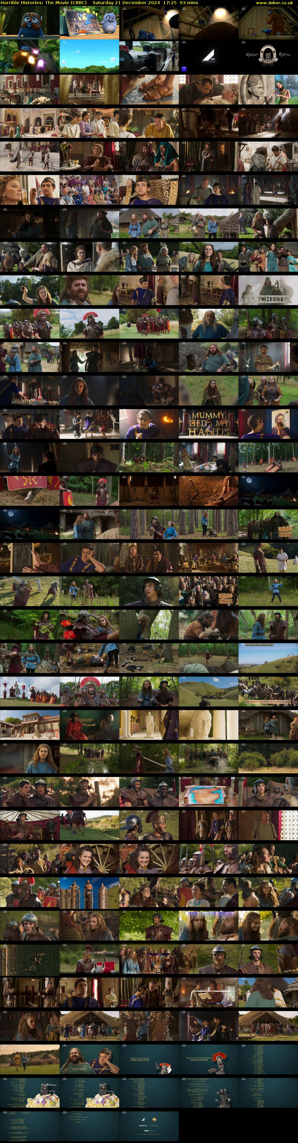 Horrible Histories: The Movie (CBBC) Saturday 21 December 2024 17:25 - 18:58