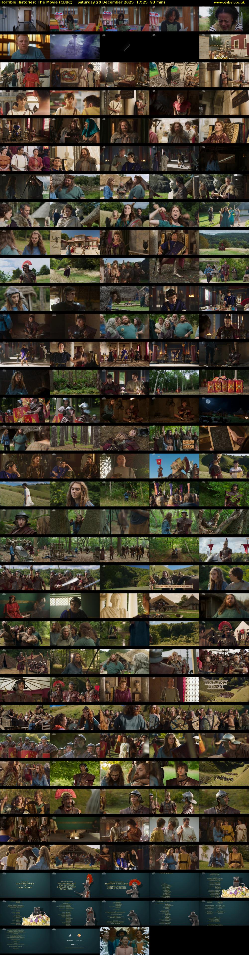 Horrible Histories: The Movie (CBBC) Saturday 20 December 2025 17:25 - 18:58