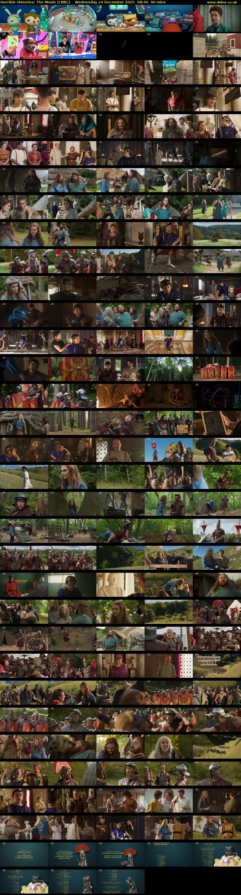 Horrible Histories: The Movie (CBBC) Wednesday 24 December 2025 08:40 - 10:10