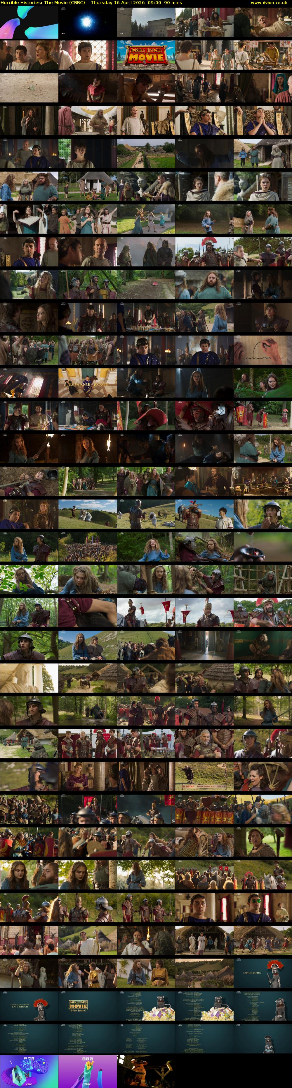 Horrible Histories: The Movie (CBBC) Thursday 16 April 2026 09:00 - 10:30