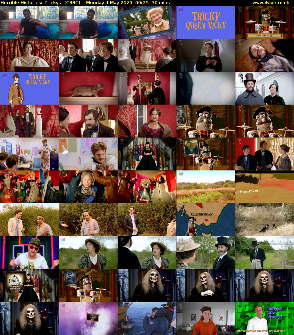 Horrible Histories: Tricky... (CBBC) Monday 4 May 2020 09:25 - 09:55