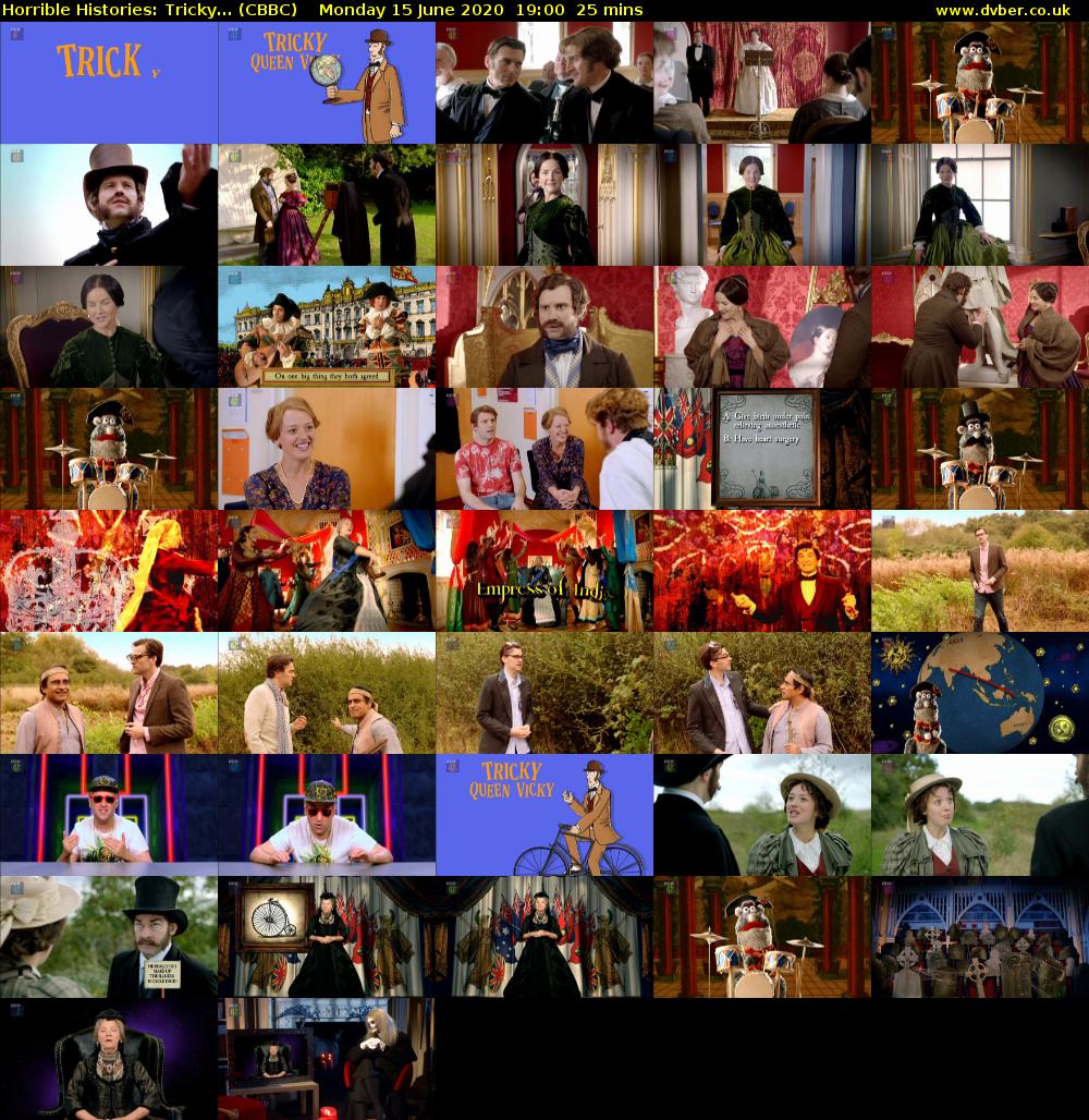 Horrible Histories: Tricky... (CBBC) Monday 15 June 2020 19:00 - 19:25