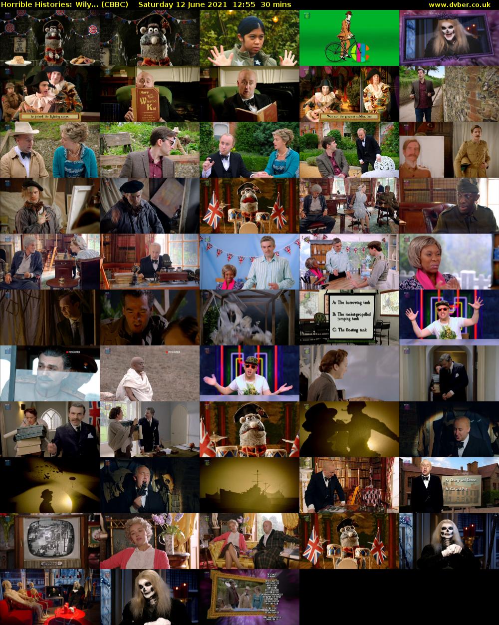 Horrible Histories: Wily... (CBBC) Saturday 12 June 2021 12:55 - 13:25