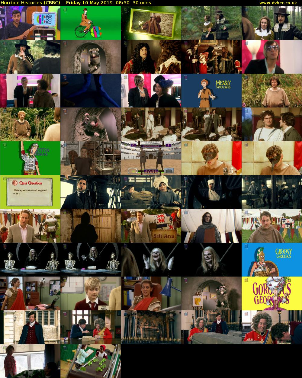 Horrible Histories (CBBC) Friday 10 May 2019 08:50 - 09:20