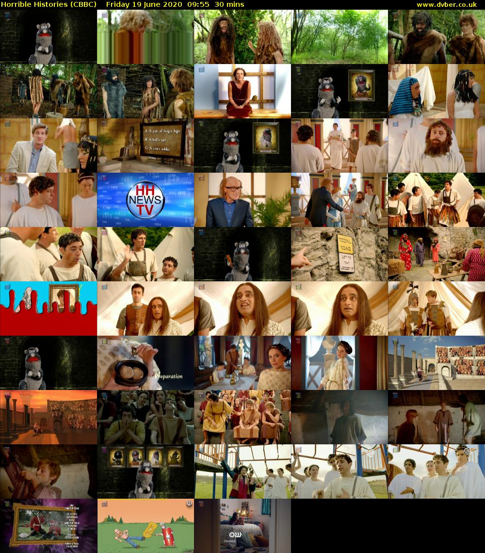 Horrible Histories (CBBC) Friday 19 June 2020 09:55 - 10:25