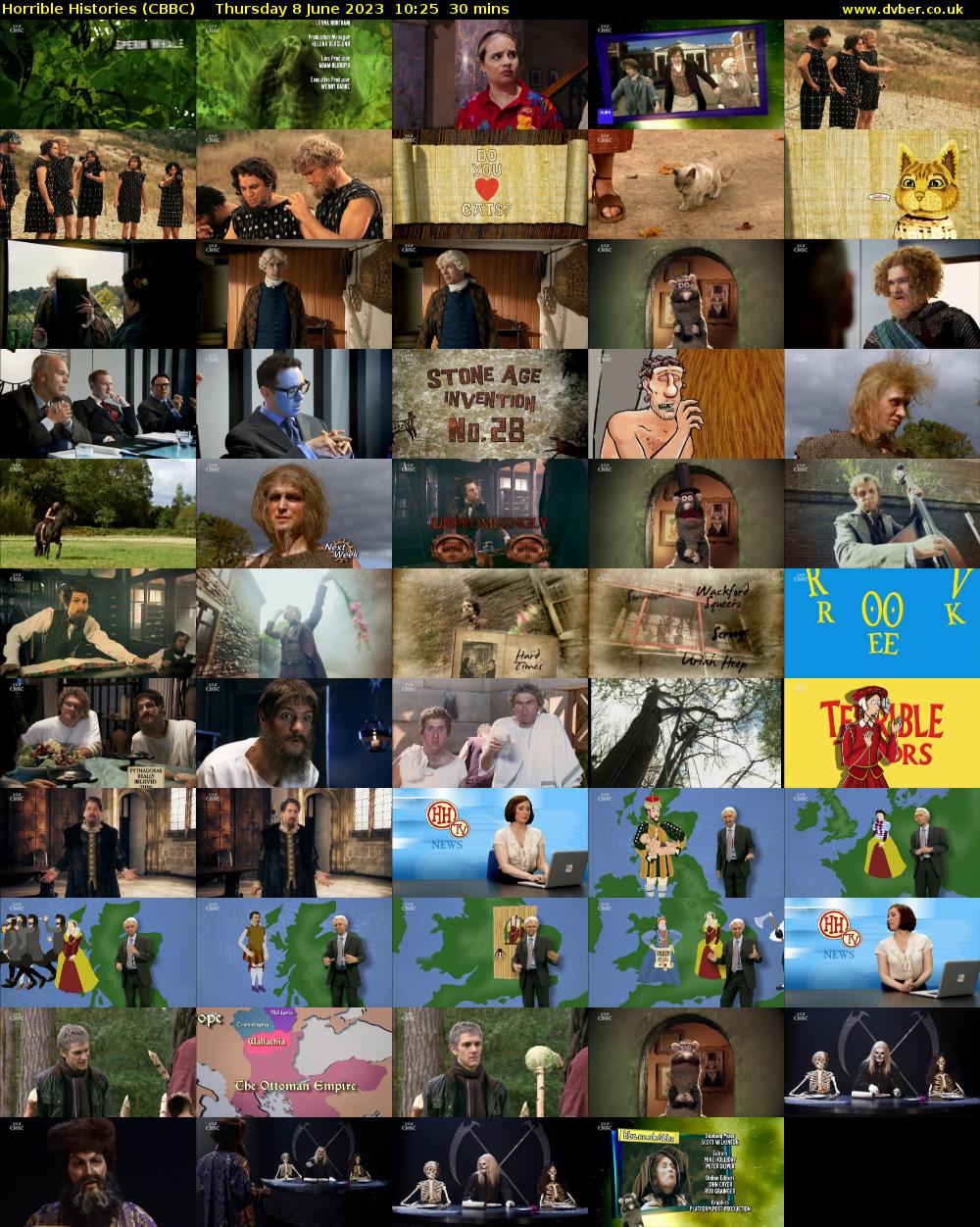 Horrible Histories (CBBC) Thursday 8 June 2023 10:25 - 10:55