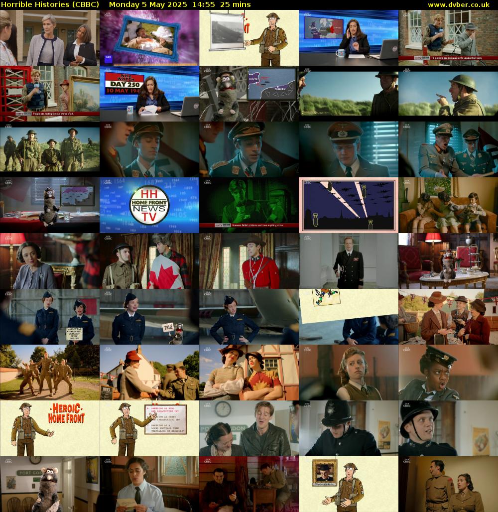 Horrible Histories (CBBC) Monday 5 May 2025 14:55 - 15:20