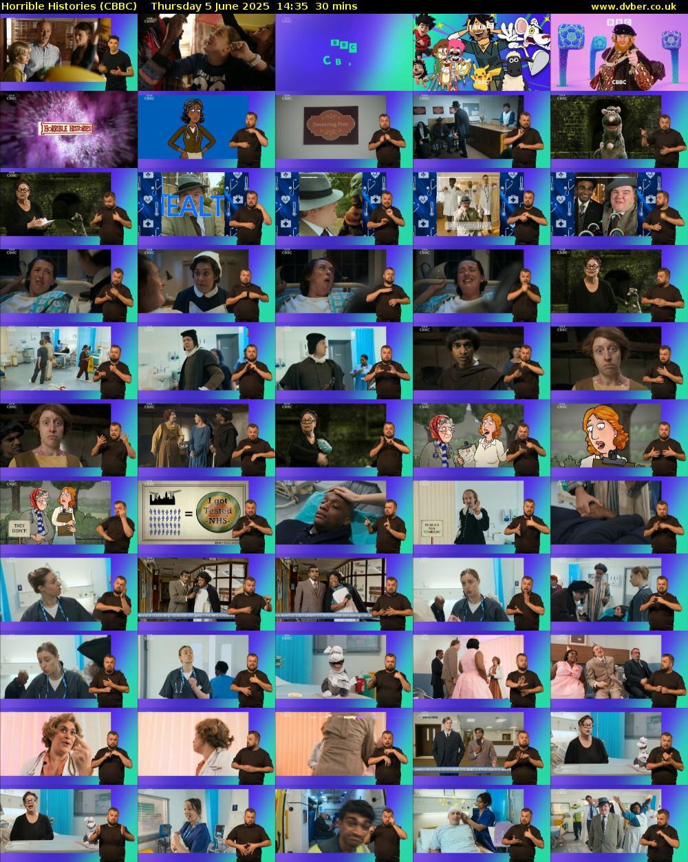 Horrible Histories (CBBC) Thursday 5 June 2025 14:35 - 15:05