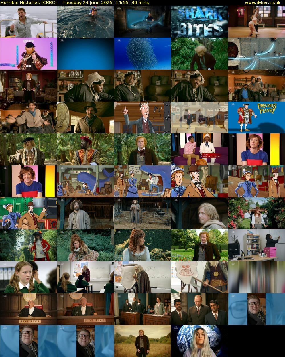 Horrible Histories (CBBC) Tuesday 24 June 2025 14:55 - 15:25