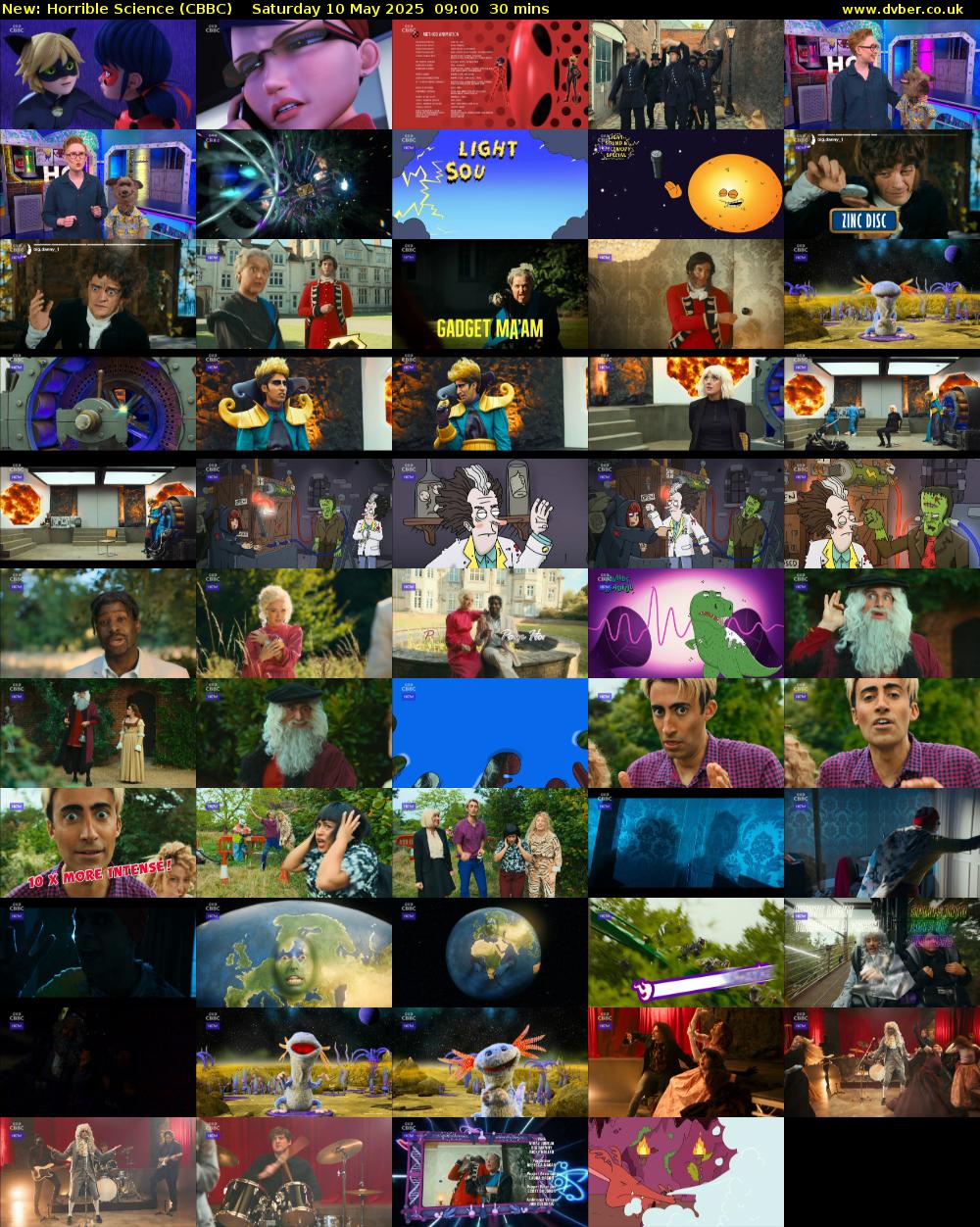 Horrible Science (CBBC) Saturday 10 May 2025 09:00 - 09:30