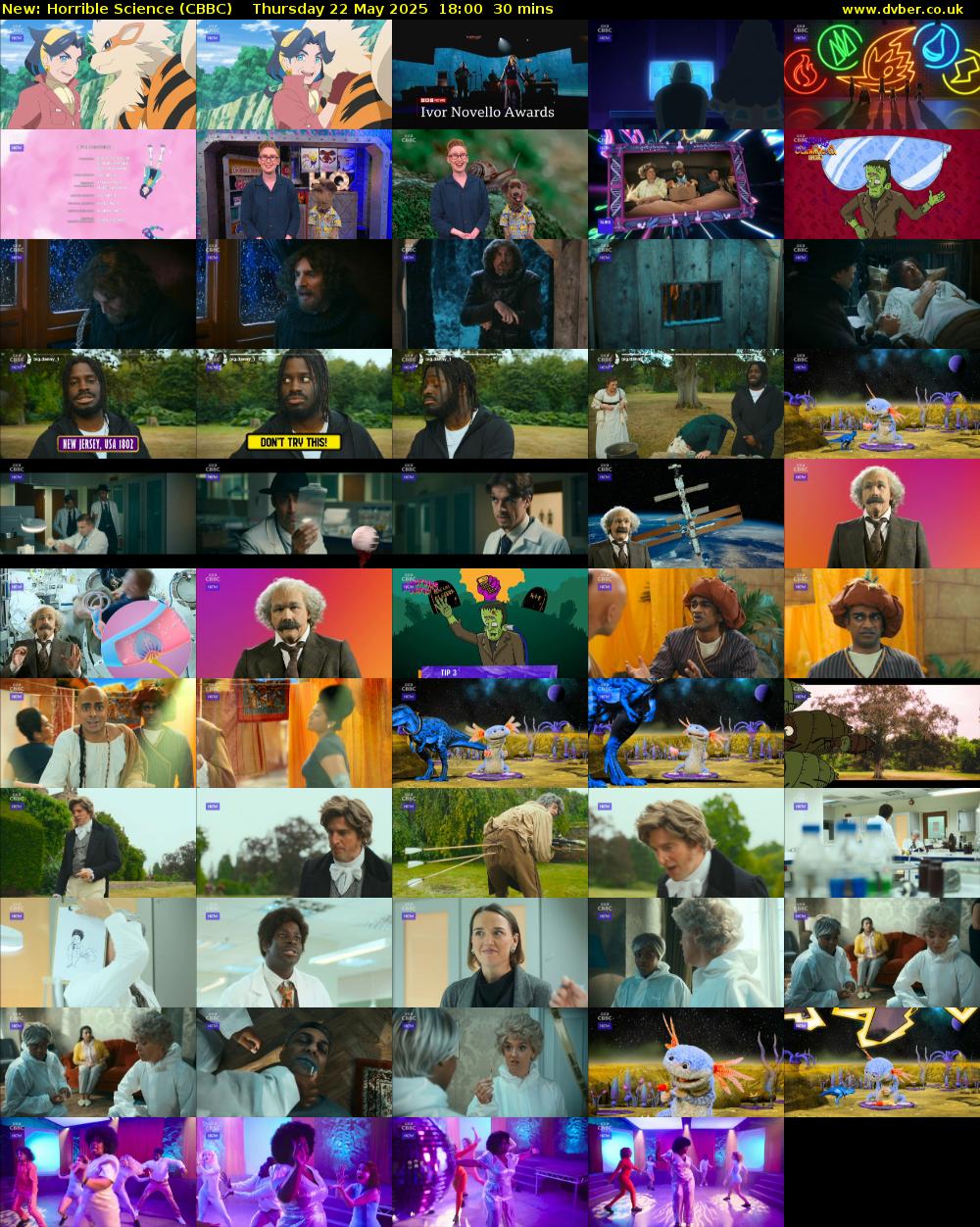 Horrible Science (CBBC) Thursday 22 May 2025 18:00 - 18:30