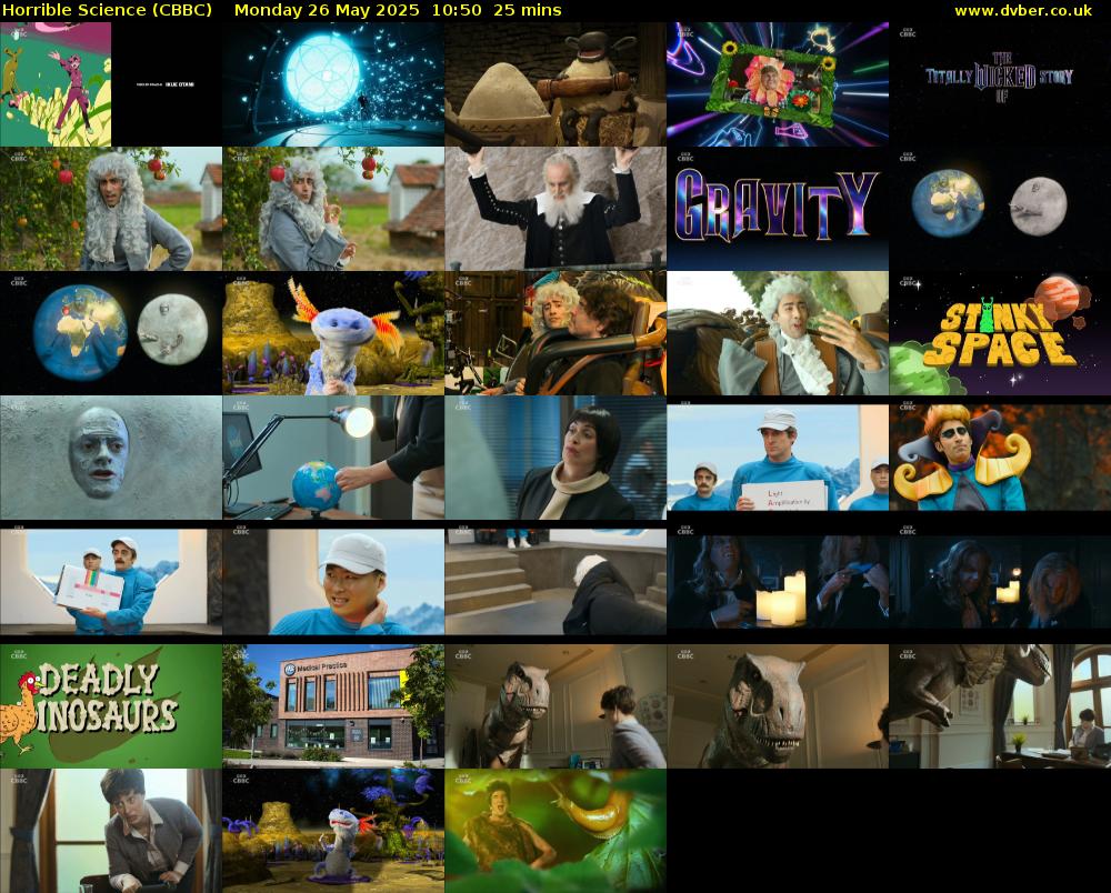 Horrible Science (CBBC) Monday 26 May 2025 10:50 - 11:15