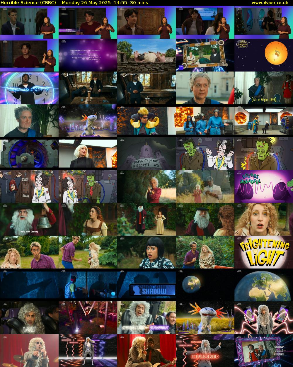 Horrible Science (CBBC) Monday 26 May 2025 14:55 - 15:25