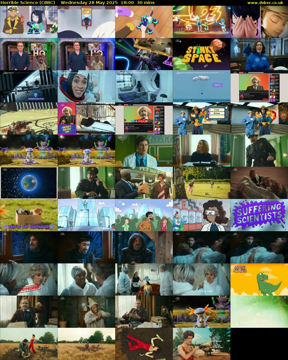 Horrible Science (CBBC) Wednesday 28 May 2025 18:00 - 18:30