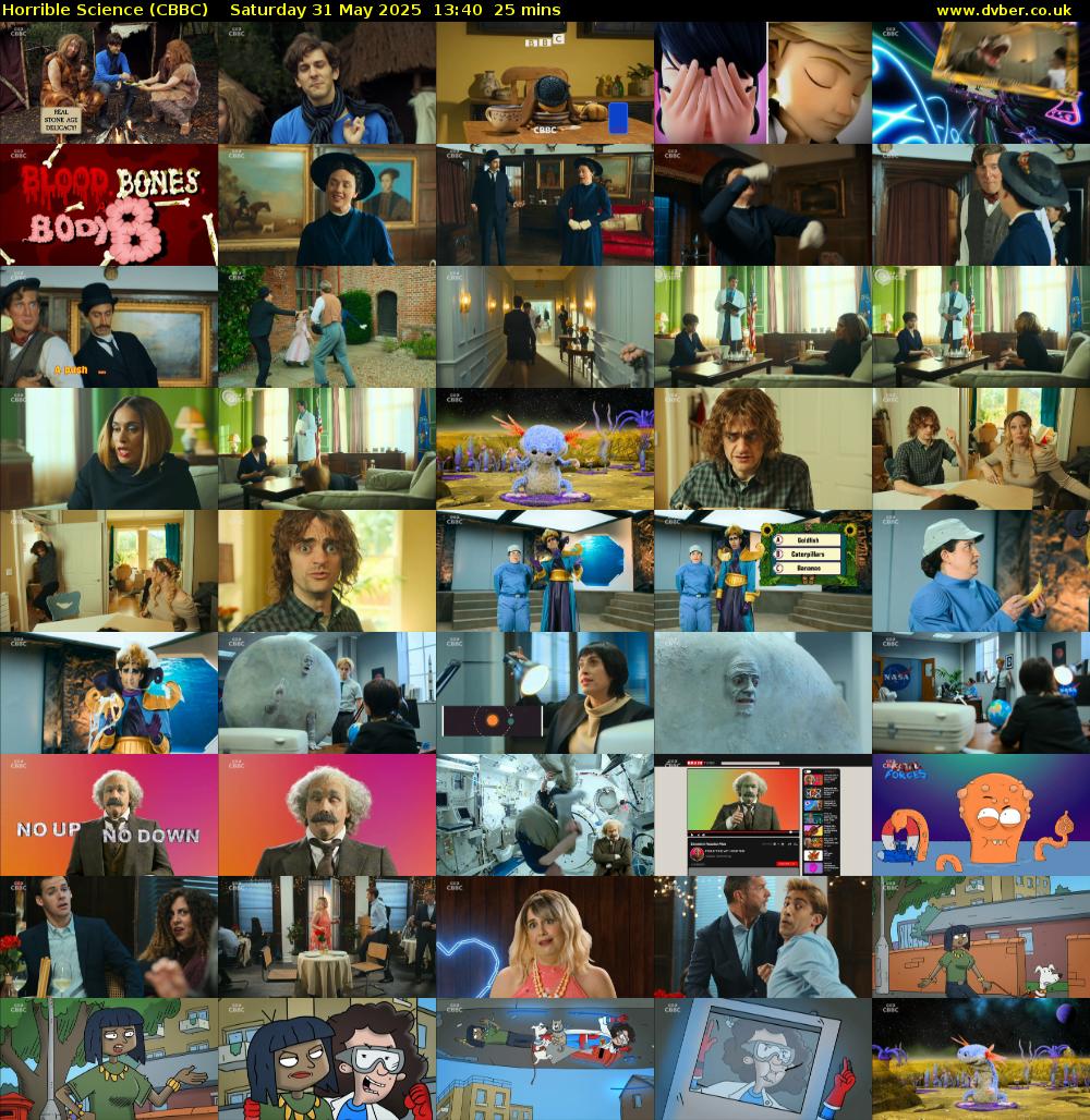 Horrible Science (CBBC) Saturday 31 May 2025 13:40 - 14:05