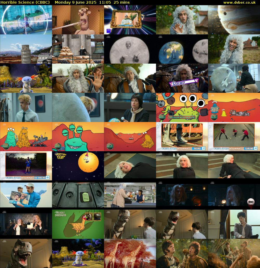 Horrible Science (CBBC) Monday 9 June 2025 11:05 - 11:30