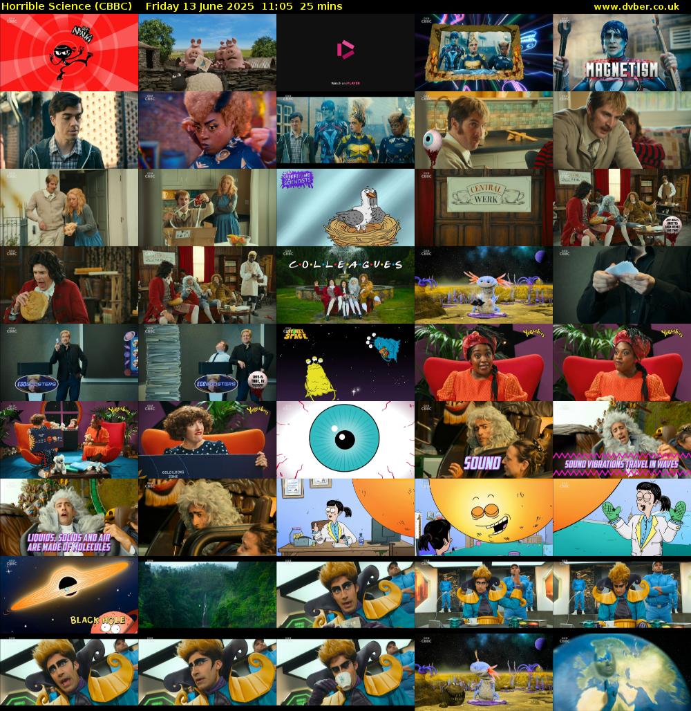 Horrible Science (CBBC) Friday 13 June 2025 11:05 - 11:30