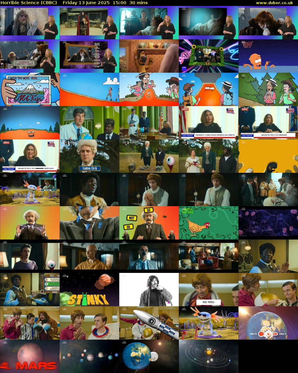 Horrible Science (CBBC) Friday 13 June 2025 15:00 - 15:30