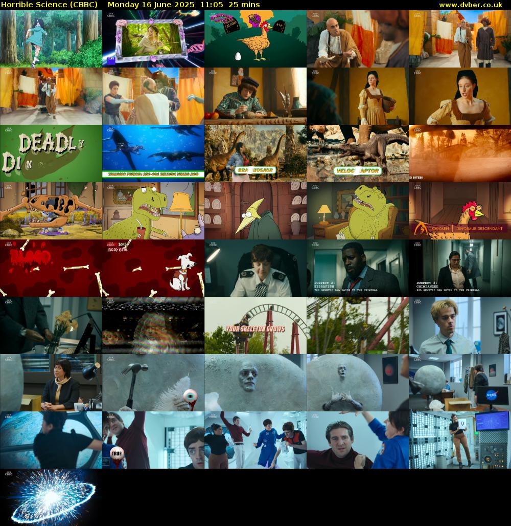 Horrible Science (CBBC) Monday 16 June 2025 11:05 - 11:30