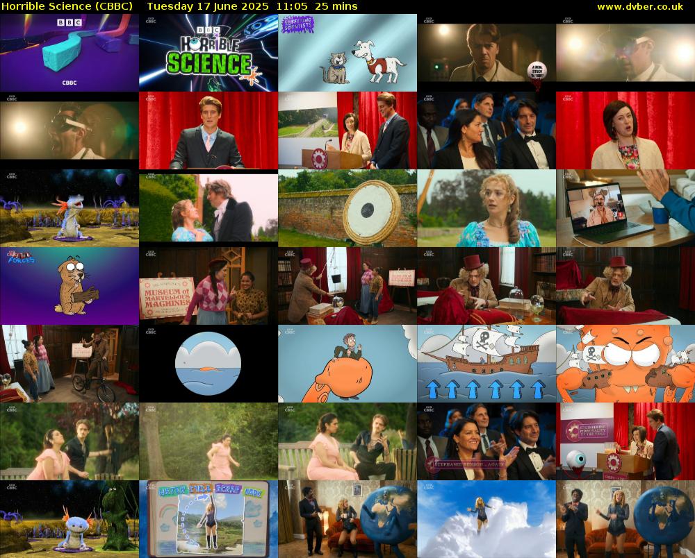 Horrible Science (CBBC) Tuesday 17 June 2025 11:05 - 11:30
