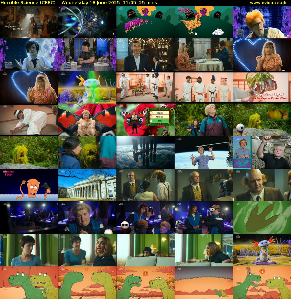 Horrible Science (CBBC) Wednesday 18 June 2025 11:05 - 11:30