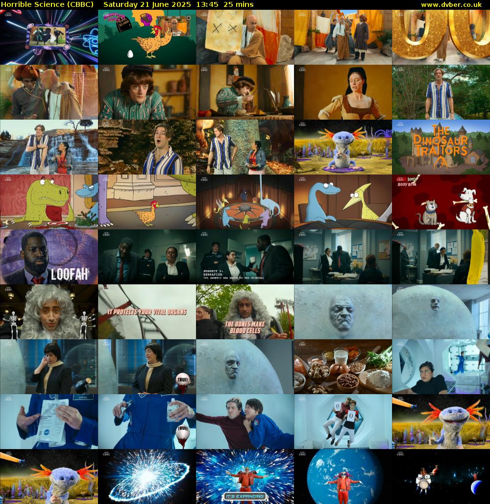 Horrible Science (CBBC) Saturday 21 June 2025 13:45 - 14:10