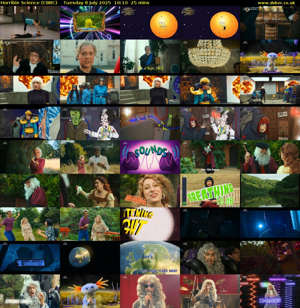 Horrible Science (CBBC) Tuesday 8 July 2025 10:10 - 10:35