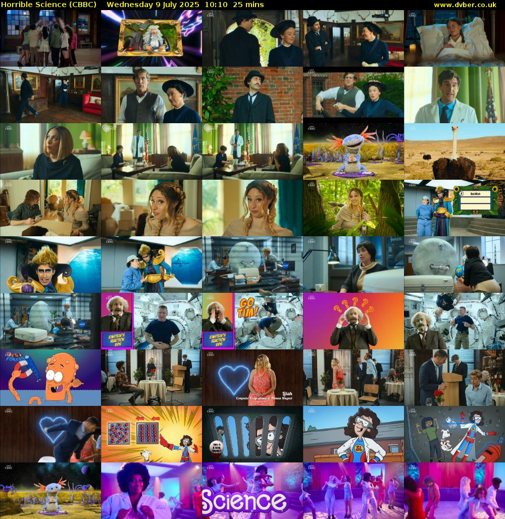 Horrible Science (CBBC) Wednesday 9 July 2025 10:10 - 10:35
