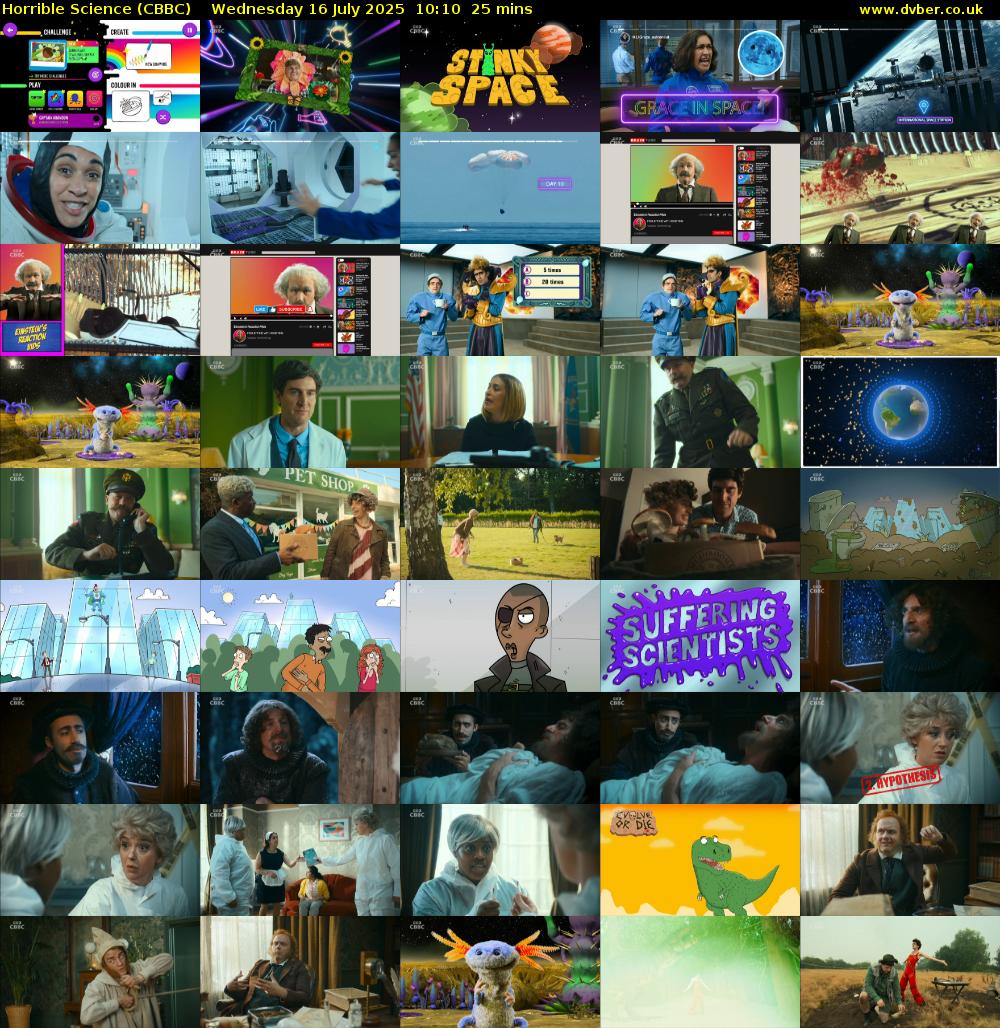 Horrible Science (CBBC) Wednesday 16 July 2025 10:10 - 10:35