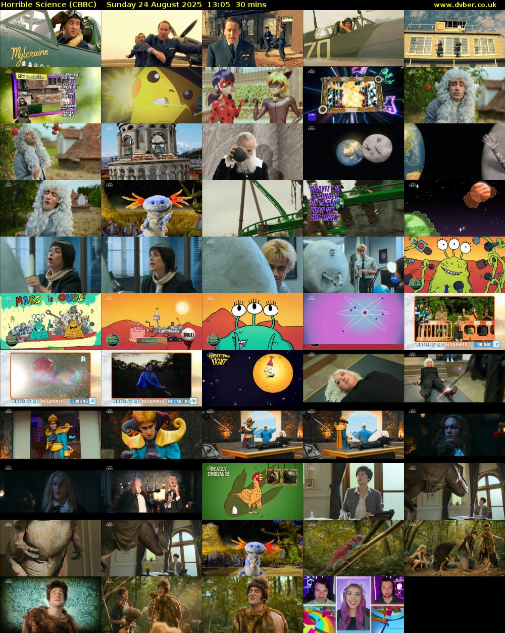Horrible Science (CBBC) Sunday 24 August 2025 13:05 - 13:35