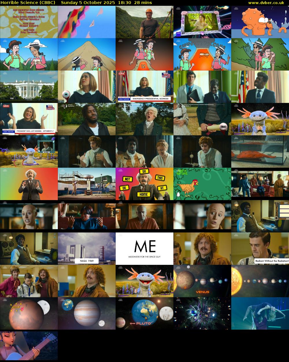 Horrible Science (CBBC) Sunday 5 October 2025 18:30 - 18:58