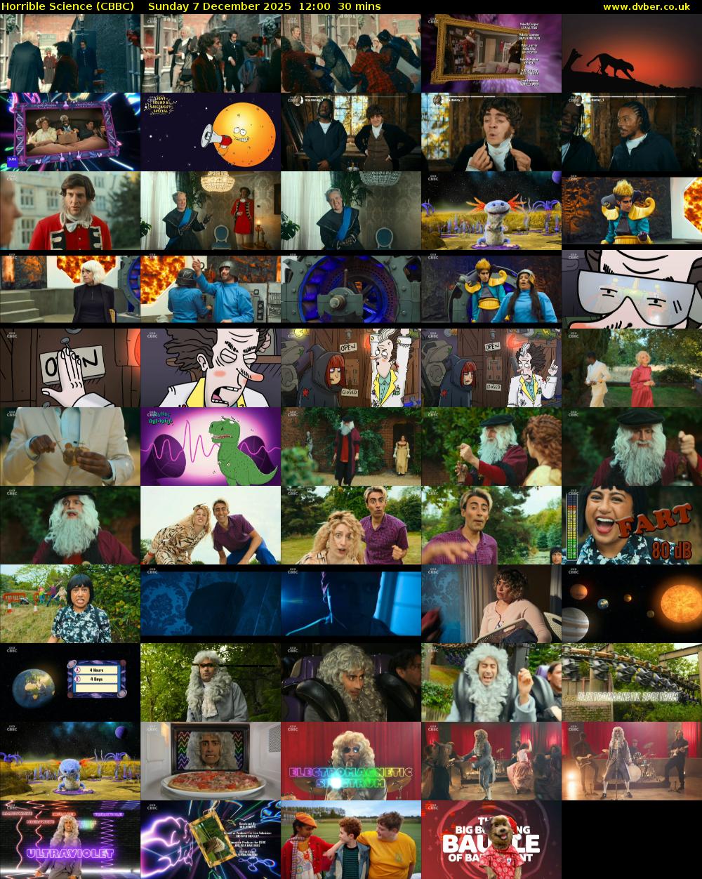 Horrible Science (CBBC) Sunday 7 December 2025 12:00 - 12:30