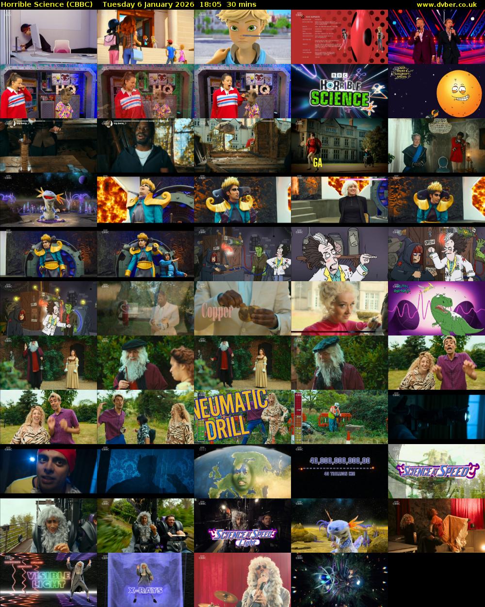 Horrible Science (CBBC) Tuesday 6 January 2026 18:05 - 18:35