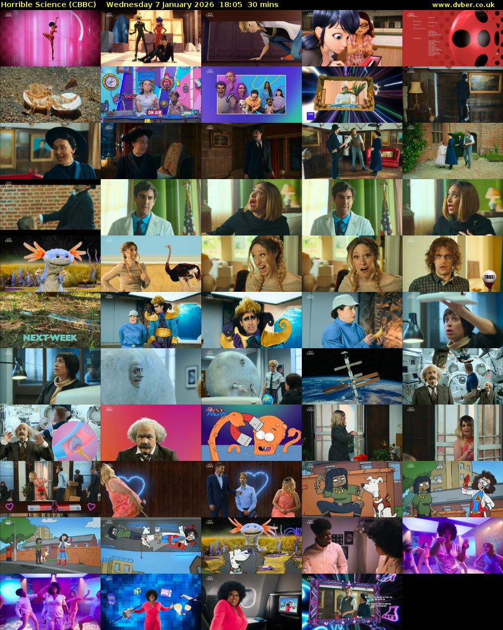 Horrible Science (CBBC) Wednesday 7 January 2026 18:05 - 18:35