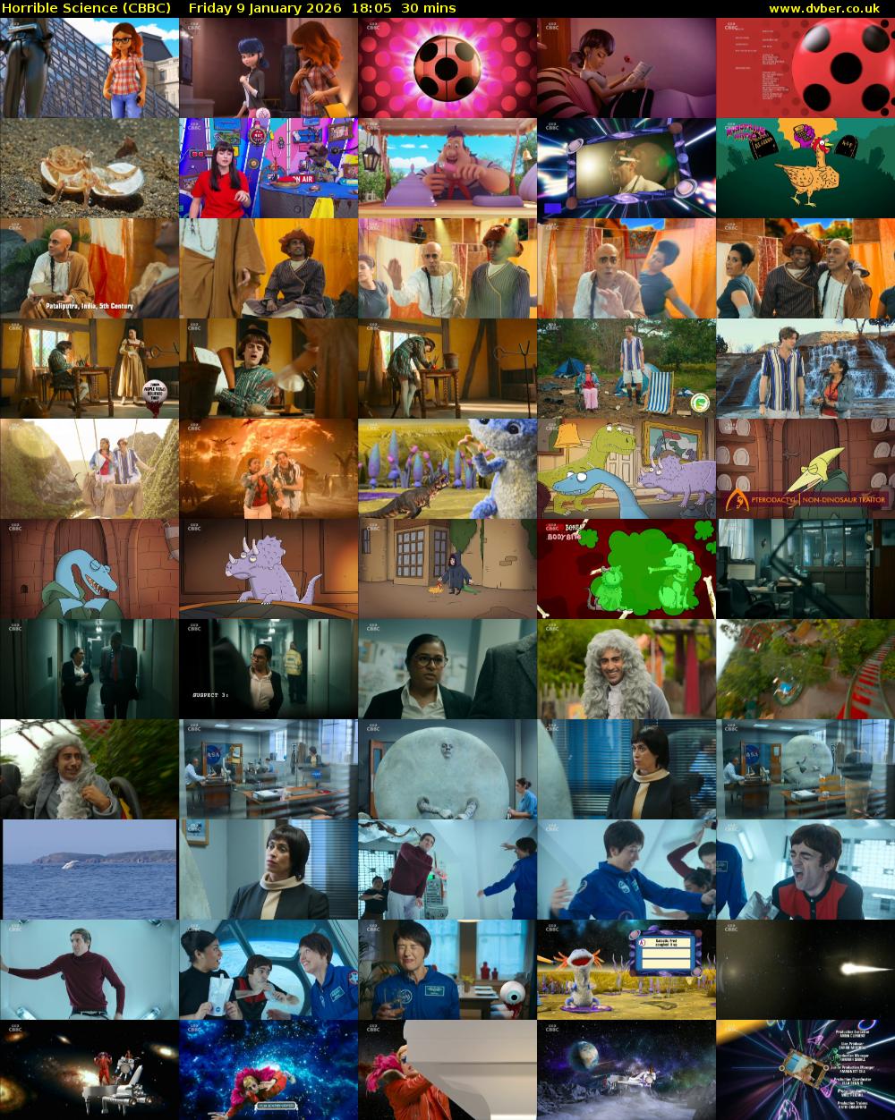 Horrible Science (CBBC) Friday 9 January 2026 18:05 - 18:35