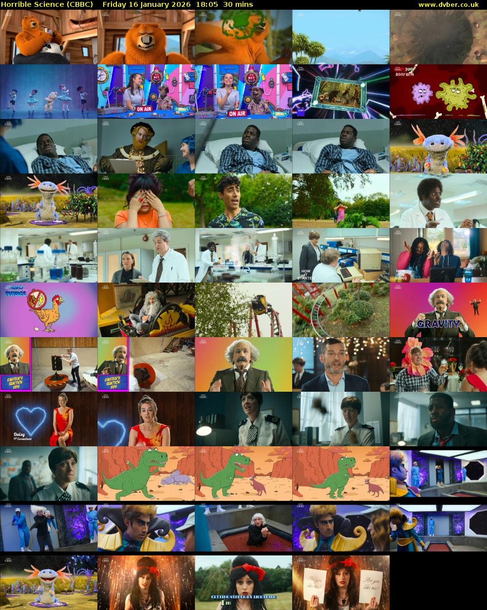 Horrible Science (CBBC) Friday 16 January 2026 18:05 - 18:35