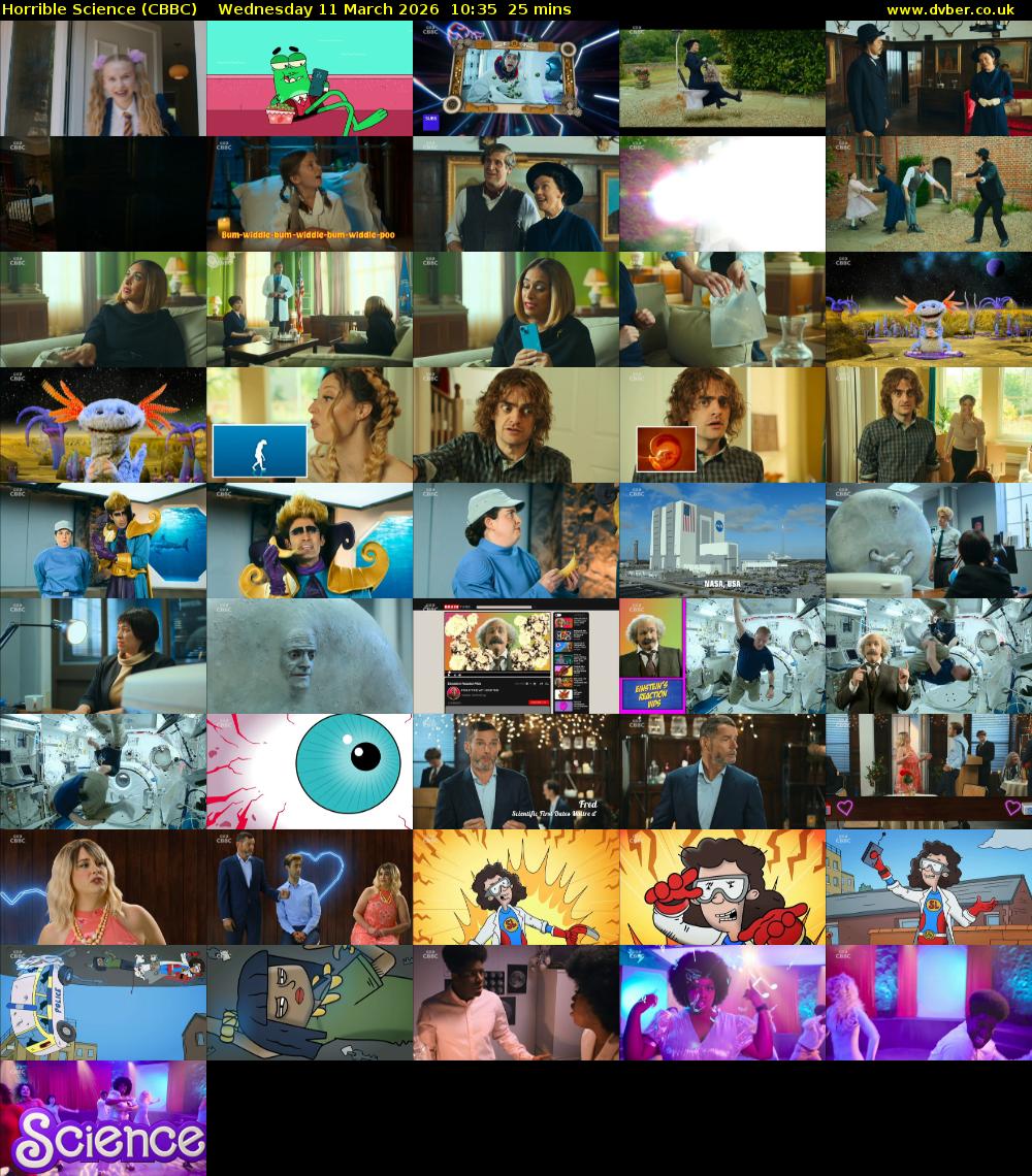 Horrible Science (CBBC) Wednesday 11 March 2026 10:35 - 11:00